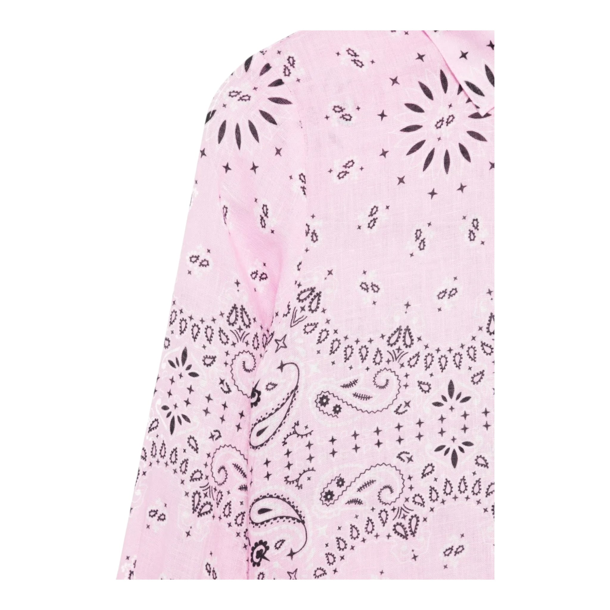 Saint Barth Camicia Manica Lunga Tinta Unita Stampa Fantasia per Bambina BRIG0030494 ROSA SAINT BARTH 