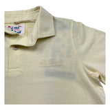 Saint Barth Polo Mezza Manica Tinta Unita con Ricami per Bambino BRIGHTON GIALLO SAINT BARTH 