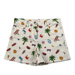 Saint Barth Short Tinta Unita con Stampe  per Bambina CANCUNJR BEIGE SAINT BARTH 