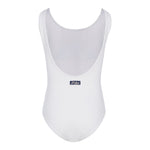 Saint Barth Costume Intero Tinta Unita con Brillantini per Bambina CARA00101 BIANCO SAINT BARTH 