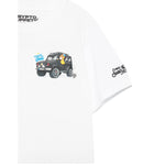 Saint Barth T-Shirt Girocollo Tinta Unita con Stampa per Bambino CPTGAN BIANCO SAINT BARTH 