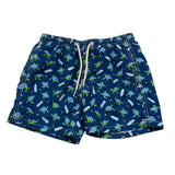 Saint Barth Costume Tinta Unita con Stampe Tartarughe per Bambino CSTMB BLU SAINT BARTH 
