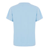 Saint Barth T-Shirt Girocollo Tinta Unita con Logo per Bambino DOVERLJR AZZURRO SAINT BARTH 