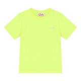 Saint Barth T-Shirt Girocollo Tinta Unita con Logo per Bambino DOVERLJR GIALLO FLUO SAINT BARTH 