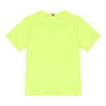 Saint Barth T-Shirt Girocollo Tinta Unita con Logo per Bambino DOVERLJR GIALLO FLUO SAINT BARTH 