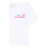 Saint Barth T-Shirt Girocollo Tinta Unita con Stampa per Neonata ELLY001XX BIANCO SAINT BARTH 