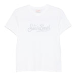 Saint Barth T-Shirt Girocollo Tinta Unita con Logo per Bambina ELLY0013 BIANCO SAINT BARTH 
