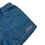 top in denim tinta unita giromanica ENY001 BLU SAINT BARTH 