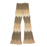 Saint Barth Pantalone Modello Zampa con Ricami per Bambina GWEN004 BEIGE SAINT BARTH 