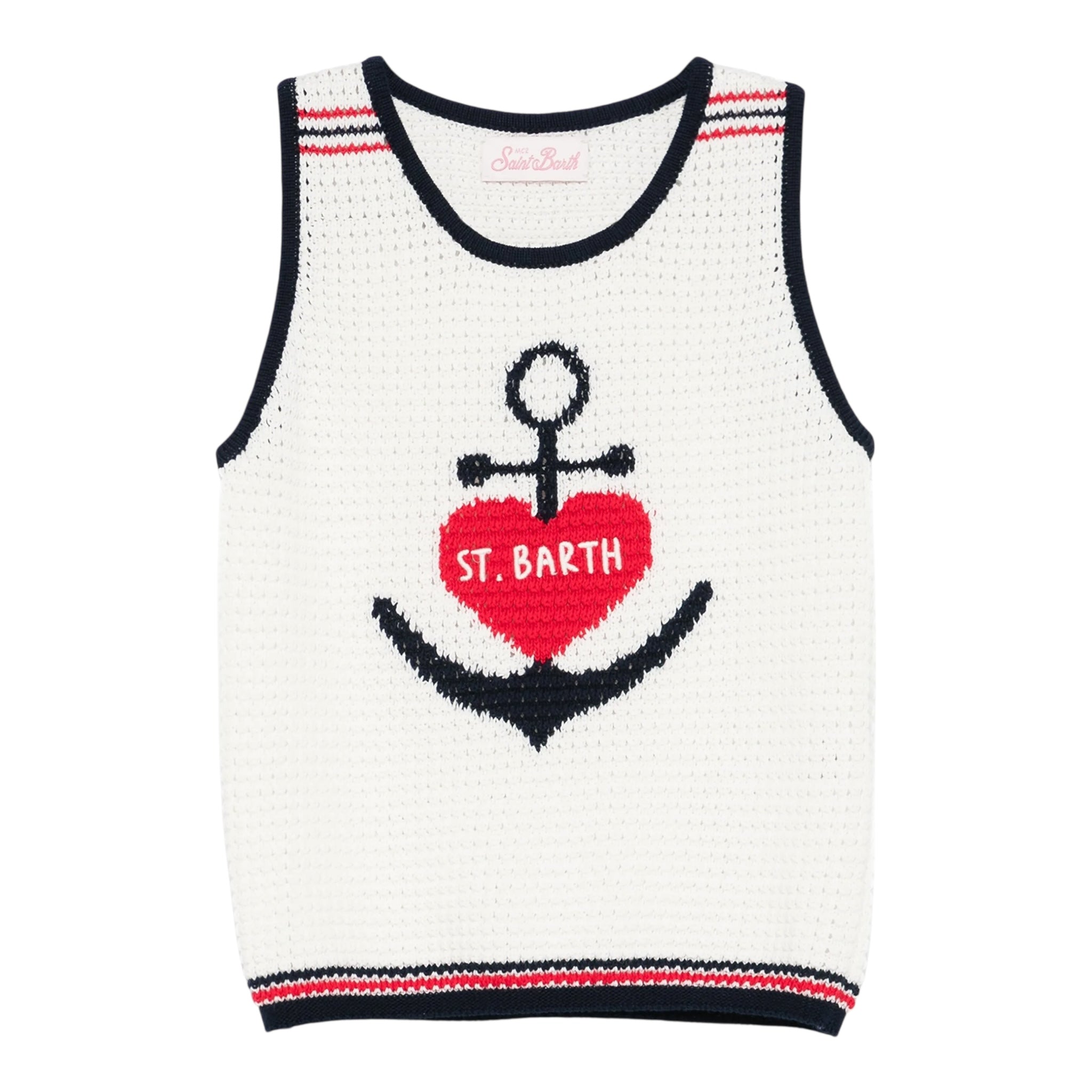 Saint Barth Top Giromanica con Ricami per Bambina ISADORA PANNA SAINT BARTH 