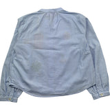 Saint Barth Camicia Manica Lunga Fantasia Quadretti per Bambina LIONA BLU SAINT BARTH 