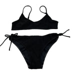 Saint Barth Costume 2 Pezzi Fascia-Mutandina per Bambina LUREX NERO SAINT BARTH 
