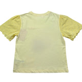 Saint Barth T-Shirt Girocollo Tinta Unita con Logo per Bambina MAISA GIALLO SAINT BARTH 