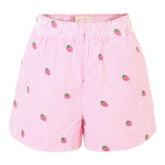 Saint Barth Short Bicolore con Fantasia A Righe per Bambina MEA001X BIANCO/ROSA SAINT BARTH 