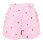 Saint Barth Short Bicolore con Fantasia A Righe per Bambina MEA001X BIANCO/ROSA SAINT BARTH 