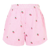 Saint Barth Short Bicolore con Fantasia A Righe per Bambina MEA001X BIANCO/ROSA SAINT BARTH 