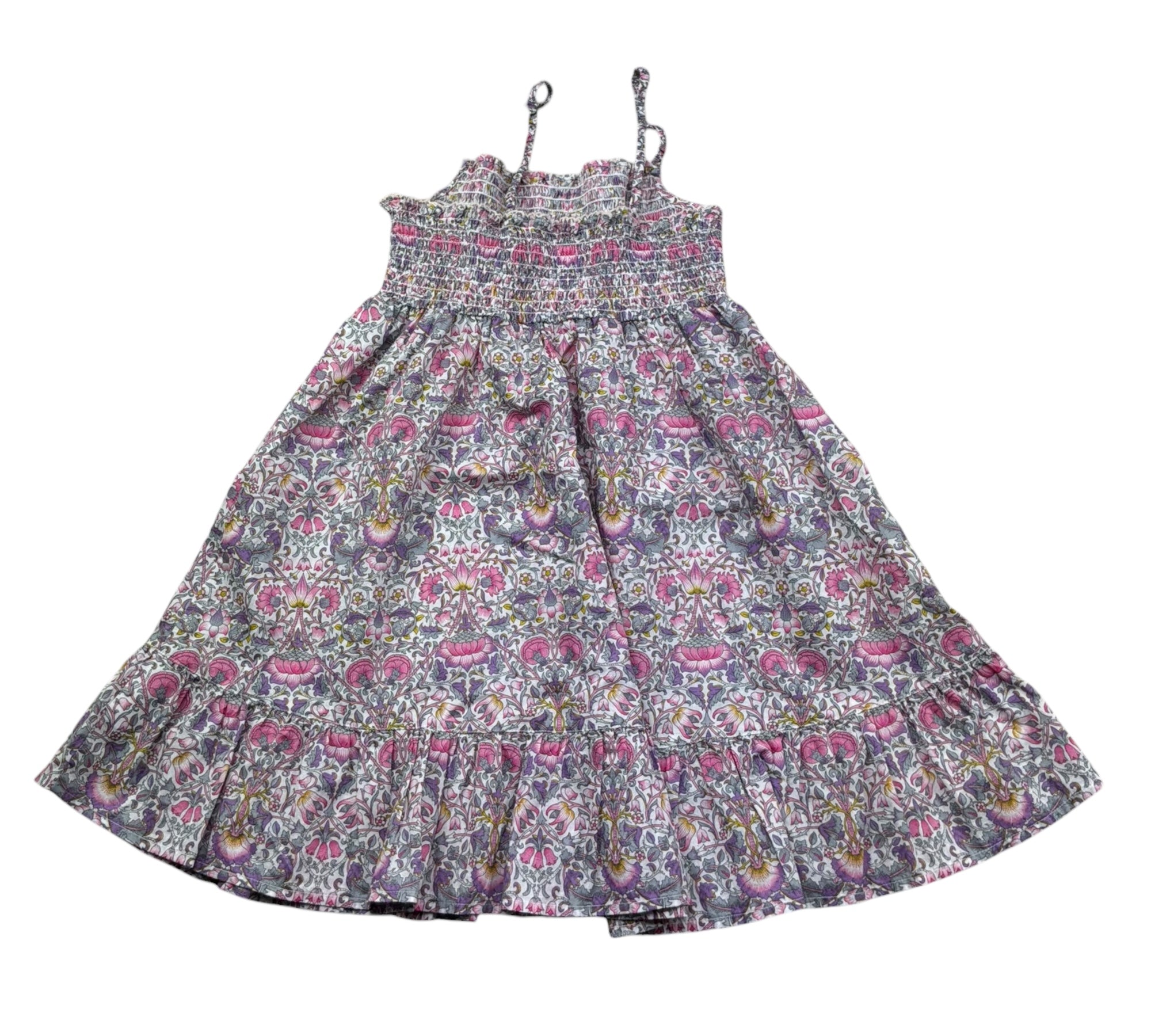 Saint Barth Abito Bretelline Stampa Fantasia Floreale per Bambina MIKI00001 ROSA SAINT BARTH 