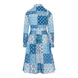 Saint Barth Abito Manica Lunga Stampa Fantasia per Bambina PIH0001 BLU SAINT BARTH 