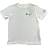 Saint Barth T-Shirt Girocollo Tinta Unita con Stampa per Bambino PORSCHERETRO BIANCO SAINT BARTH 
