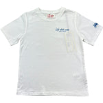 Saint Barth T-Shirt Girocollo Tinta Unita con Stampa per Bambino PORTLANDJR BIANCO SAINT BARTH 