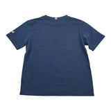 Saint Barth T-Shirt Girocollo Tinta Unita con Stampa per Bambino POT00022 BLU SAINT BARTH 