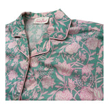 Saint Barth Camicia Mezza Manica Tinta Unita Stampa Fantasia per Bambina SAMMY VERDE SAINT BARTH 