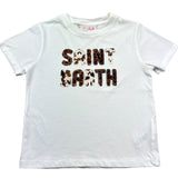 Saint Barth T-Shirt Girocollo Tinta Unita con Stampa per Bambina SB01N BIANCO SAINT BARTH 