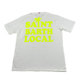 Saint Barth T-Shirt Girocollo Tinta Unita con Stampa  per Bambino SBARTH BIANCO SAINT BARTH 