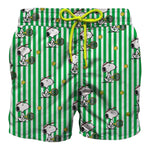 Saint Barth Costume Tinta Unita con Stampa Snoopy per Bambino SNOOPYT BIANCO/VERDE SAINT BARTH 