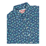 Saint Barth Camicia Mezza Manica Tinta Unita con Stampe Granchi per Bambino SROU000 BLU SAINT BARTH 