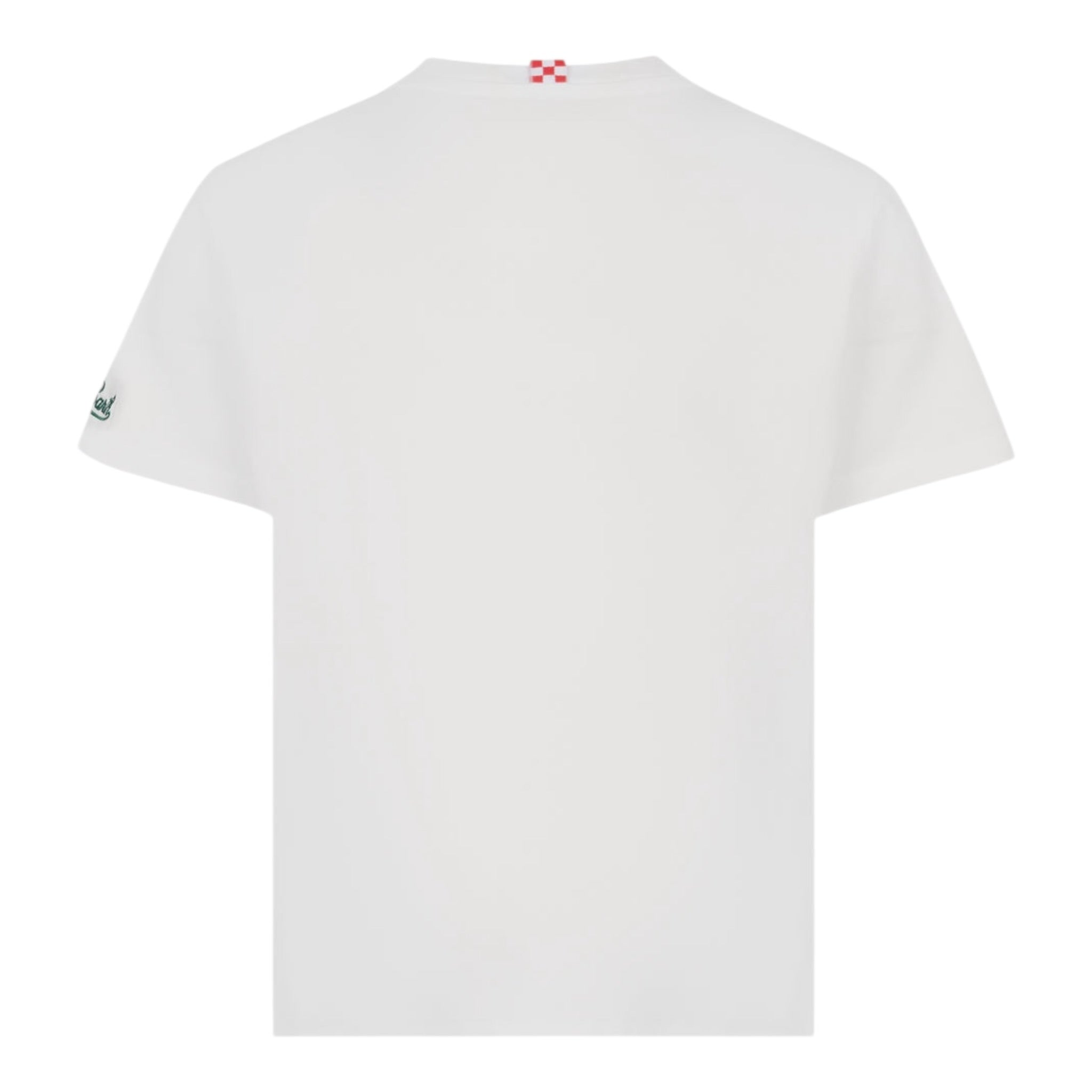 Saint Barth T-Shirt Girocollo Tinta Unita con Stampa per Neonato TSH00010467 BIANCO SAINT BARTH 