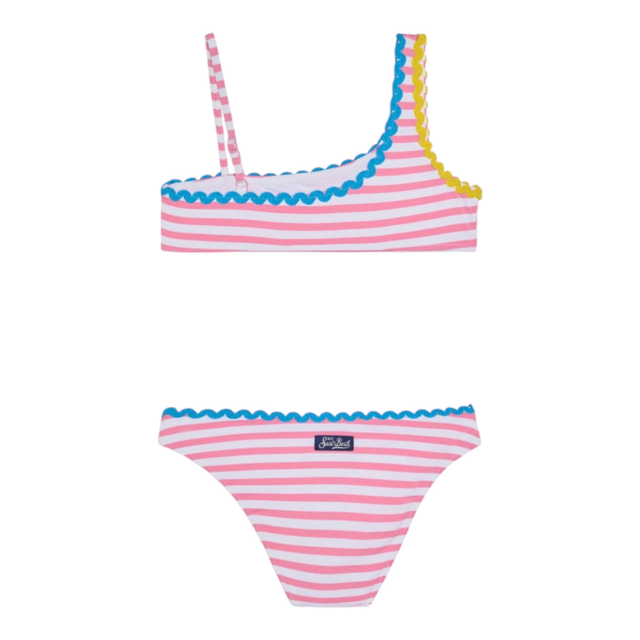 Saint Barth Costume 2 Pezzi Fascia-Mutandina per Bambina VIVYW BIANCO/ROSA SAINT BARTH 