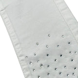 Sarabanda Pantalone Tinta Unita con Brillantini per Bambina 06257 BIANCO SARABANDA 