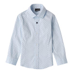 Sarabanda Camicia Manica Lunga Tinta Unita Fantasia Pois per Bambino 0A124 AZZURRO SARABANDA 