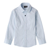 Sarabanda Camicia Manica Lunga Tinta Unita Fantasia Pois per Bambino 0A124 AZZURRO SARABANDA 