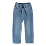 Sarabanda Jeans Tinta Unita con Elastico In Vita per Neonato 0B033 AZZURRO SARABANDA 