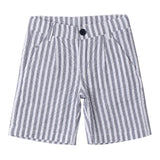 Sarabanda Bermuda Bicolore con Fantasia A Righe per Bambino 0B152 BIANCO/GRIGIO SARABANDA 