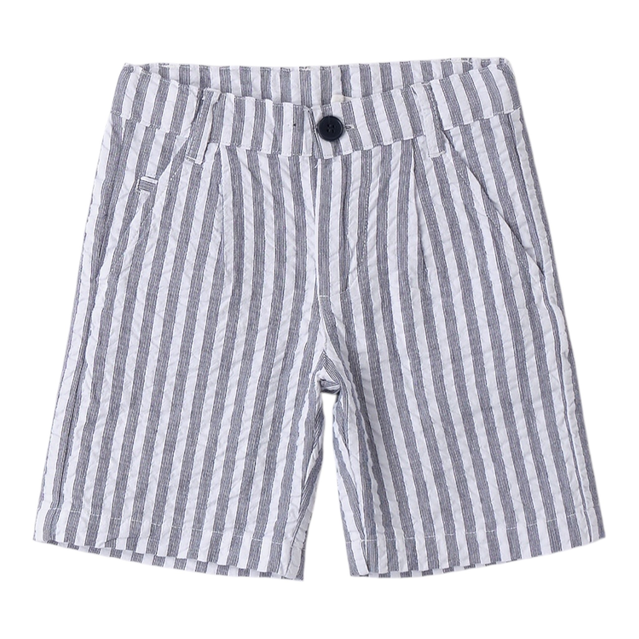 Sarabanda Bermuda Bicolore con Fantasia A Righe per Neonato 0B152N BIANCO/GRIGIO SARABANDA 