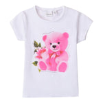 Sarabanda T-Shirt Girocollo tinta unita con Stampa Bianco per Bambina 0B208XJ BIANCO SARABANDA 