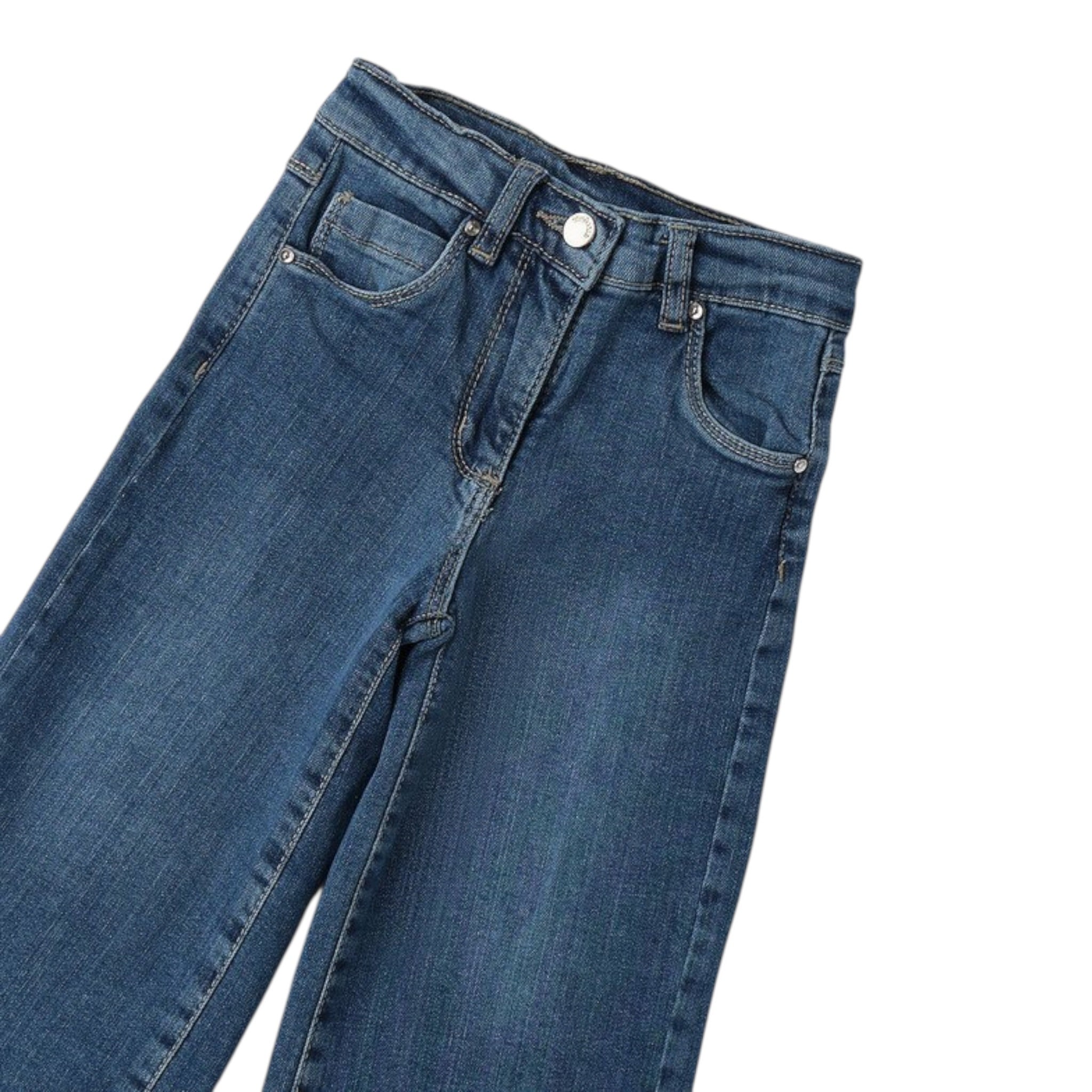 Sarabanda Jeans tinta unita Modello A Palazzo Blu per Neonata 0B217N BLU SARABANDA 