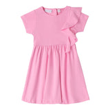 Sarabanda Abito Mezza Manica Tinta Unita per Neonata 0B231 ROSA SARABANDA 