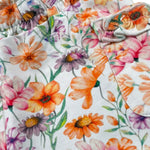 Sarabanda Short Tinta Unita con Fantasia Fiori per Neonata 0B329 BIANCO SARABANDA 