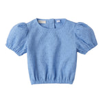 Sarabanda Top Tinta Unita Traforato per Bambina 0B357X AZZURRO SARABANDA 