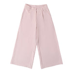 Sarabanda Pantalone A Palazzo Tinta Unita per Bambina 0B477 ROSA SARABANDA 