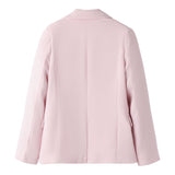 Sarabanda Giacca Tinta Unita con Fiore per Bambina 0B493 ROSA SARABANDA 