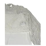 Sarabanda Completo 3 Pezzi Maglia-Top-Pantalone Tinta Unita per Bambina 0B495X BIANCO SARABANDA 
