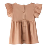 Sarabanda Camicia Mezza Manica con Fiocco per Neonata 0B538N MARRONE SARABANDA 