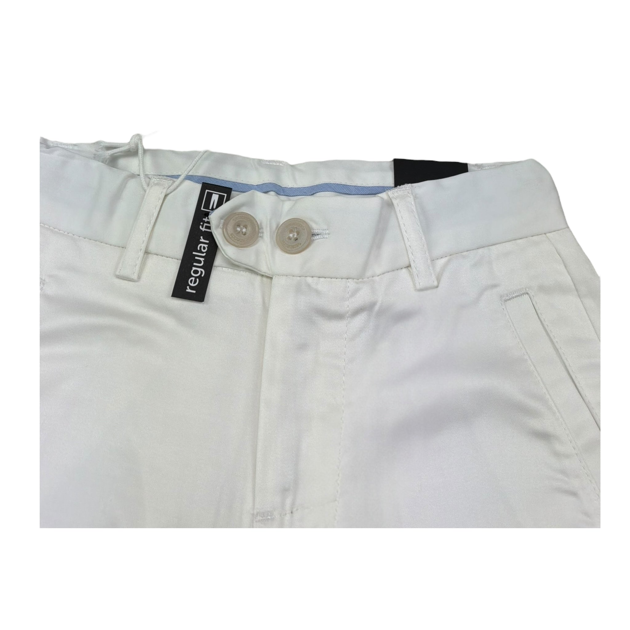 Sarabanda Pantalone Tinta Unita con Girovita Regolabile per Bambino 0B662 BIANCO SARABANDA 