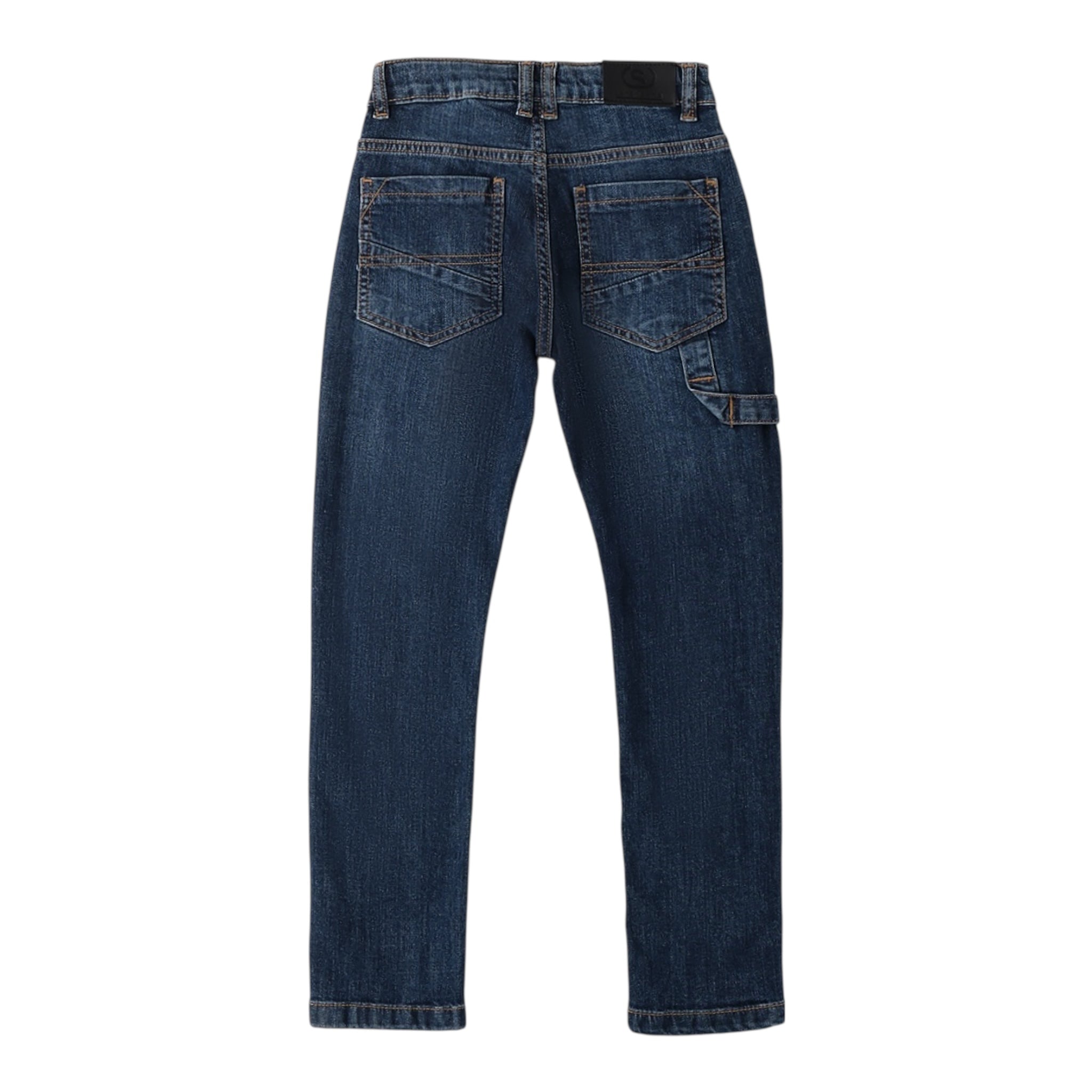 Sarabanda Jeans Tinta Unita con Girovita Regolabile per Bambino 0B752 BLU SARABANDA 