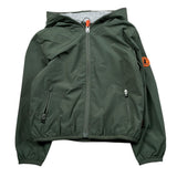 Save The Duck Giubbino Tinta Unita con Zip E Cappuccio per Neonato J30036X VERDE SAVE THE DUCK 